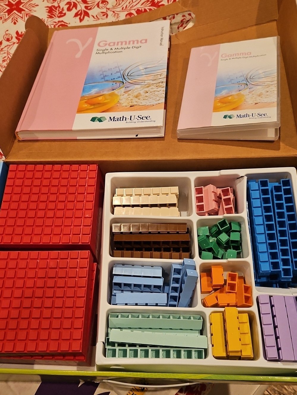 Math-U-See Gamma Manipulatives Kit - Multicolor Storage Set